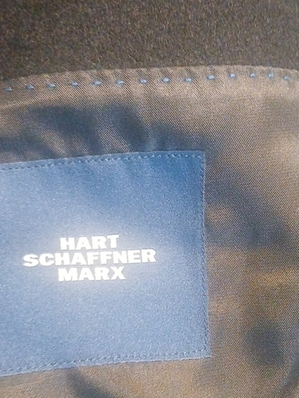 Hart Schaffner Max Bkack Mens Coat Button Closure 38 R